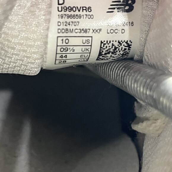 New Balance Men’s 990v6 Vintage Rose Sea Salt Sneakers Size 10 Made in USA - Picture 5 of 8